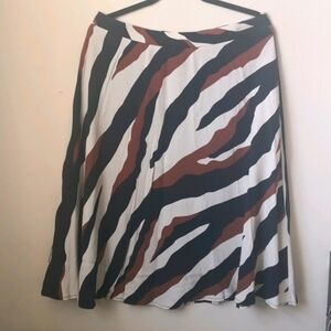 KOTON Zebra Print Midi skirt US14